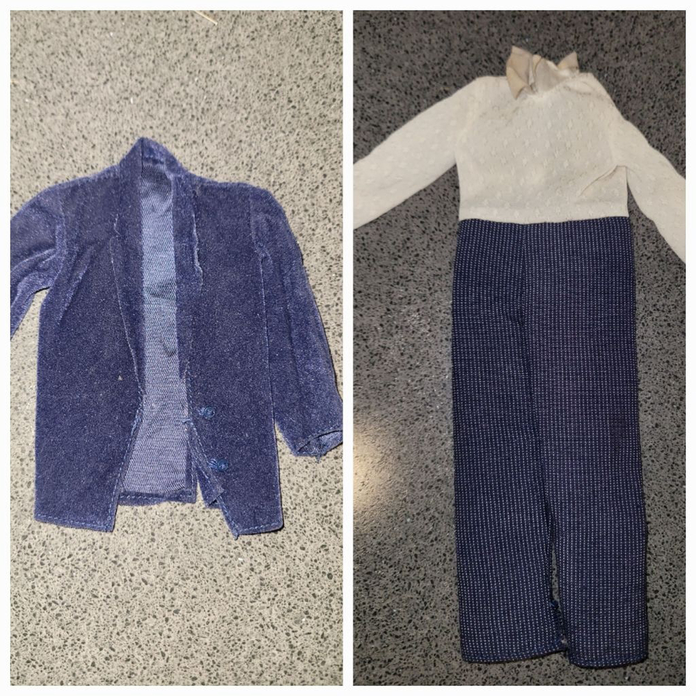 1963 Ken Day to Night Suit Outfit Vintage Mattel Doll Clothes Set